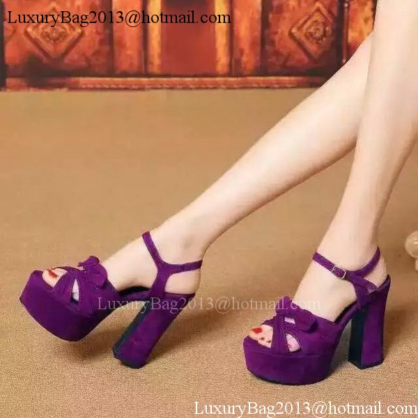 Yves Saint Laurent 40mm Platform 130mm Pump YSL297 Purple