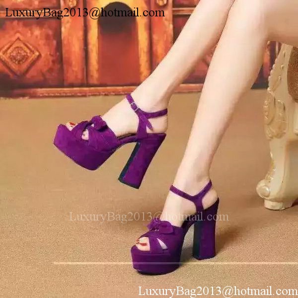 Yves Saint Laurent 40mm Platform 130mm Pump YSL297 Purple