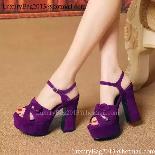 Yves Saint Laurent 40mm Platform 130mm Pump YSL297 Purple