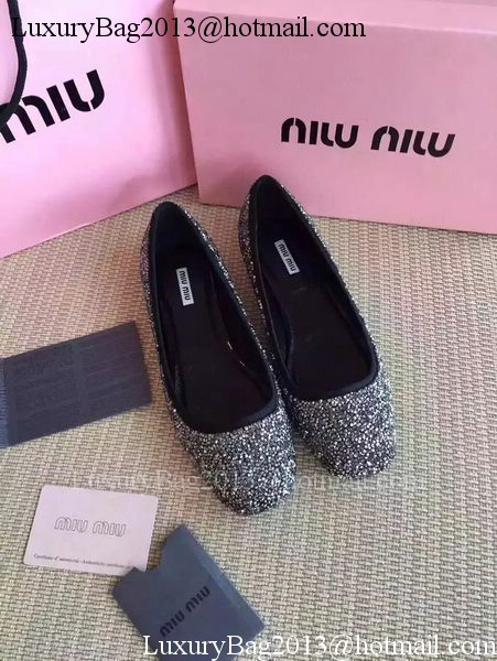 miu miu Ballerina Leather MM437 Black