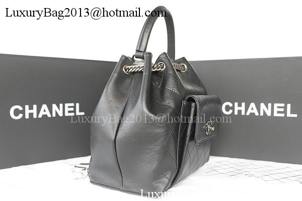 Chanel Top Handle Bag Original Calfskin Leather A93880 Black