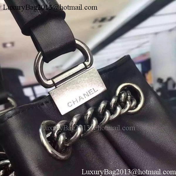 Chanel Top Handle Bag Original Calfskin Leather A98059 Black