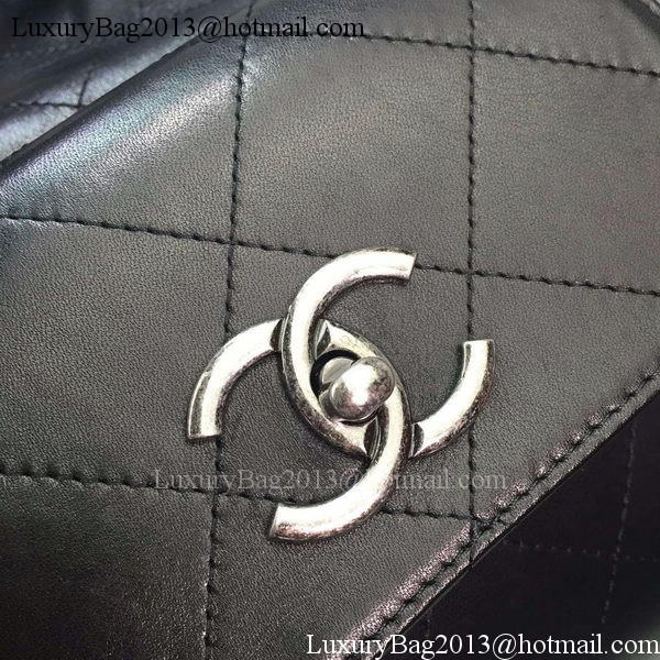 Chanel Top Handle Bag Original Calfskin Leather A98059 Black