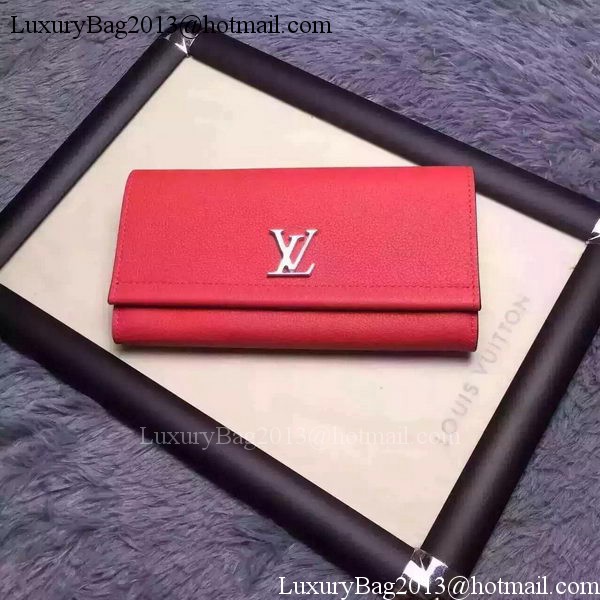 Louis Vuitton LOCKME II Wallet M62350 Red