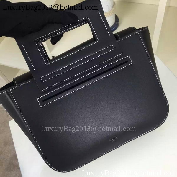 CELINE Square Handbag Original Leather C28832 Black