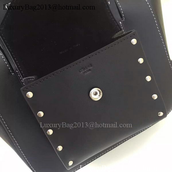 CELINE Square Handbag Original Leather C28832 Black