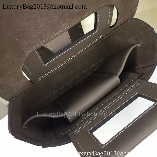CELINE Square Handbag Original Leather C28832 Grey