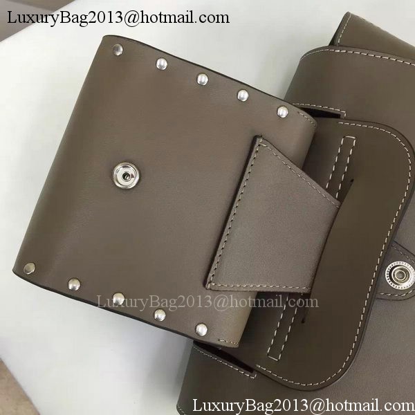 CELINE Square Handbag Original Leather C28832 Grey