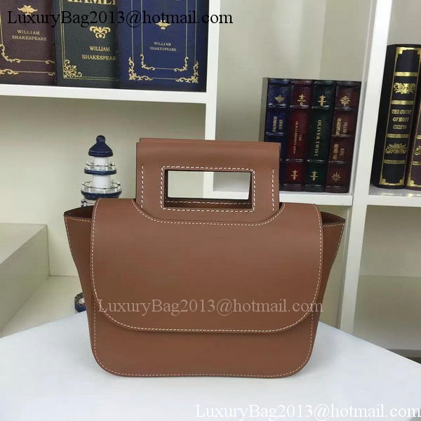 CELINE Square Handbag Original Leather C28832 Khaki