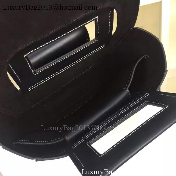 CELINE Square Handbag Original Leather C28833 Black