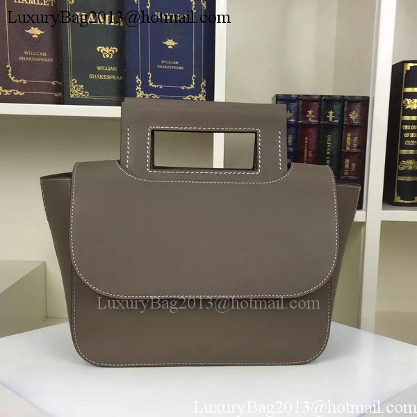 CELINE Square Handbag Original Leather C28833 Grey