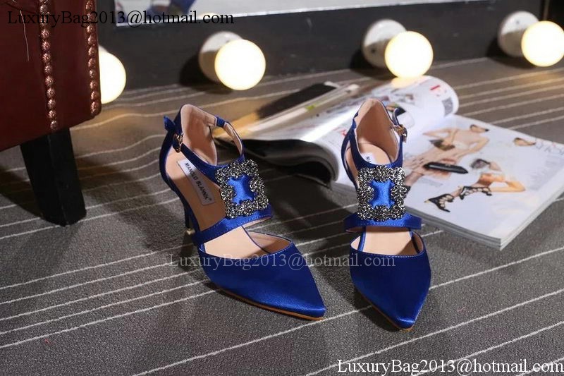 Manolo Blahnik 70mm Pump MB117 Blue