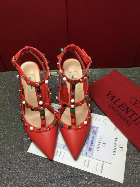 Valentino Calfskin Leather 90mm Pump VT817 Red