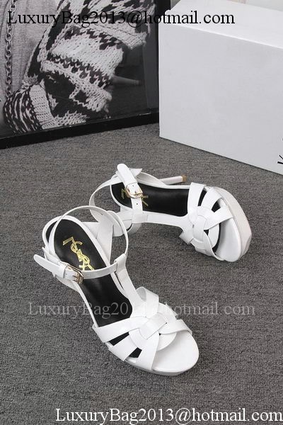 Yves Saint Laurent 100mm Sandal YSL293 White