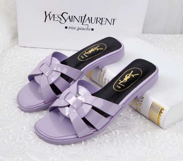 Yves Saint Laurent Patent Leather Slipper YSL287 Lavender