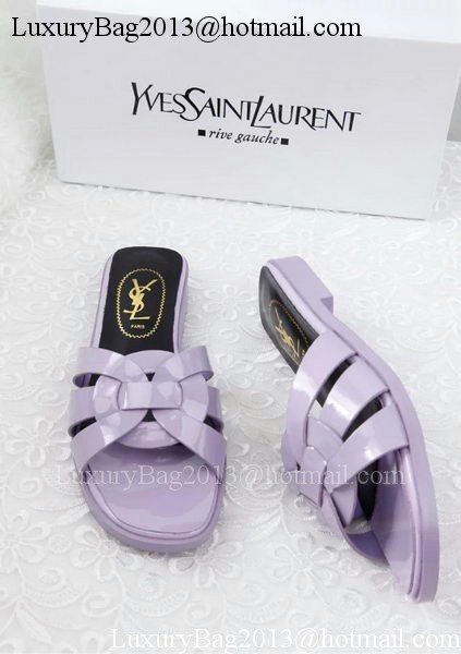 Yves Saint Laurent Patent Leather Slipper YSL287 Lavender