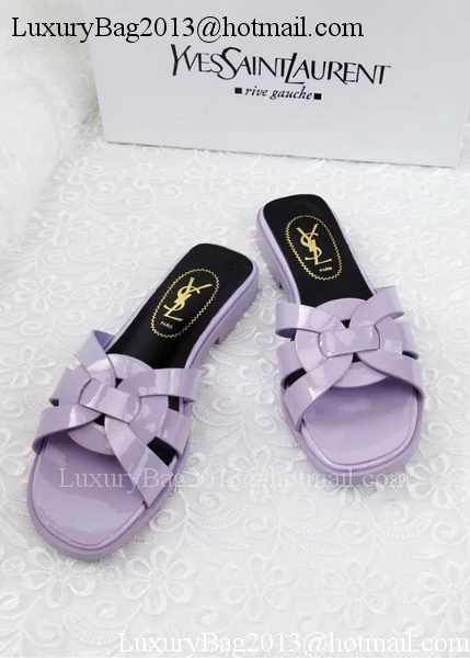 Yves Saint Laurent Patent Leather Slipper YSL287 Lavender