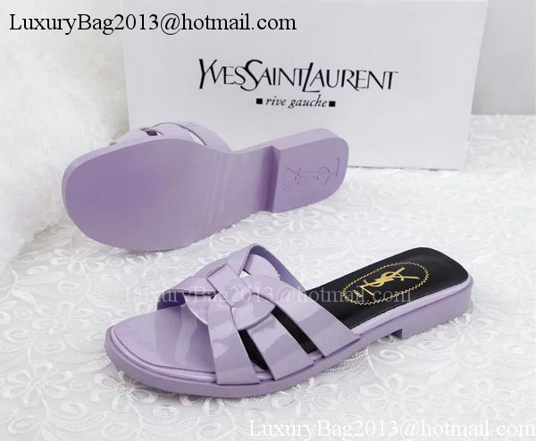 Yves Saint Laurent Patent Leather Slipper YSL287 Lavender