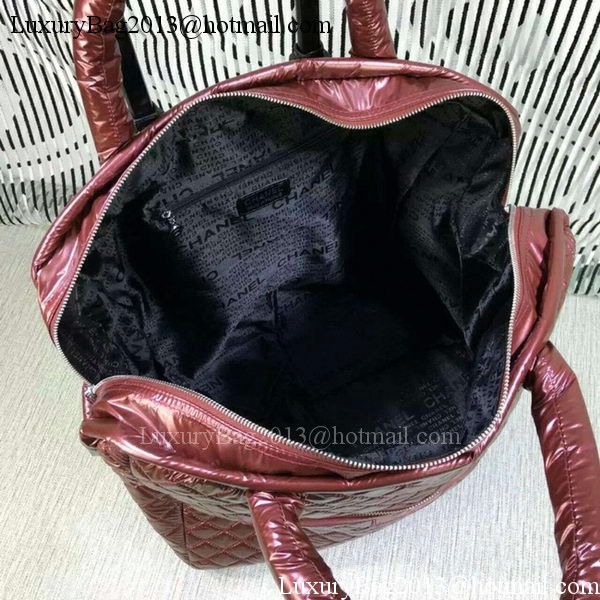 Chanel CoCo Nylon Trolley A33045 Burgundy