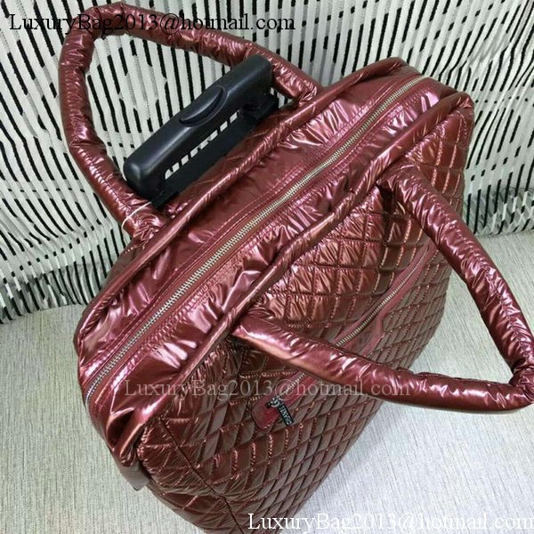 Chanel CoCo Nylon Trolley A33045 Burgundy