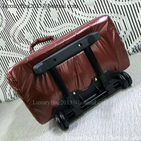 Chanel CoCo Nylon Trolley A33045 Burgundy