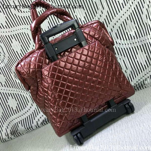 Chanel CoCo Nylon Trolley A33045 Burgundy