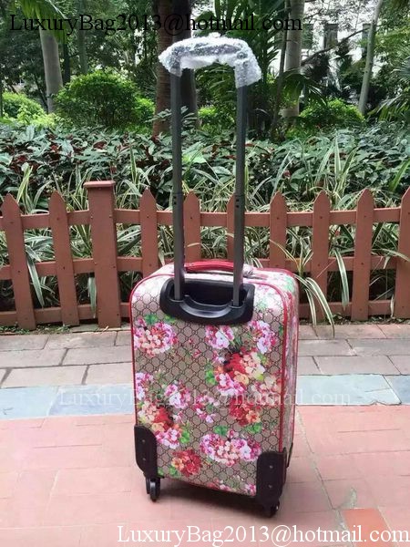 Gucci GG Supreme Suitcase 145869 Burgundy
