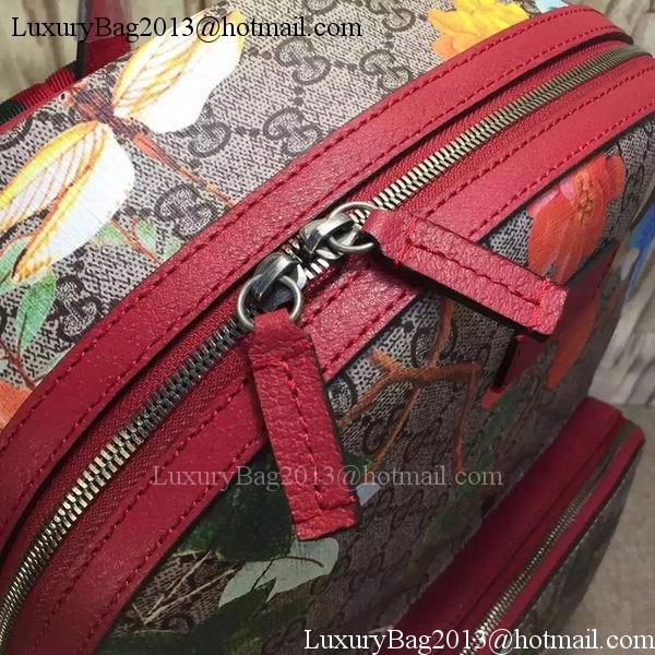 Gucci Tian GG Supreme Backpack 428027 Red