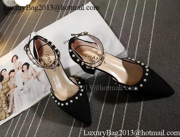 Chanel 60mm Leather Pump CH1757 Black