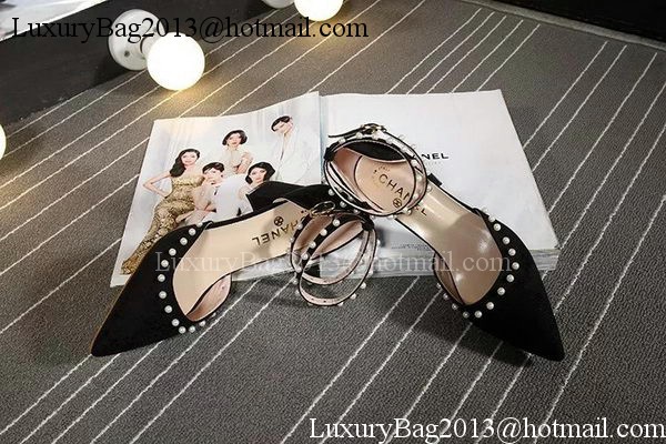 Chanel 60mm Leather Pump CH1757 Black