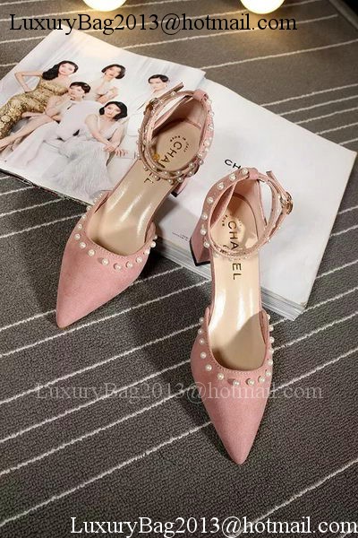 Chanel 60mm Leather Pump CH1757 Pink