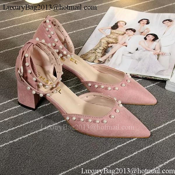 Chanel 60mm Leather Pump CH1757 Pink