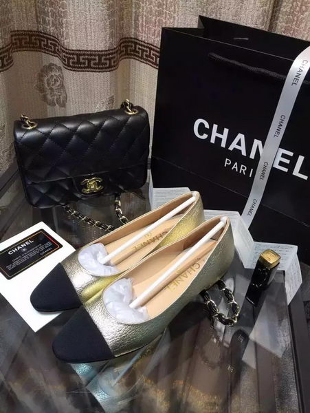 Chanel Ballerina Flat CH1792 Gold