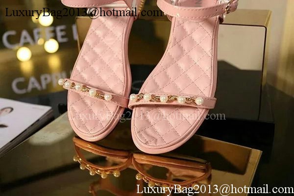 Chanel Leather Sandal CH1754 Pink