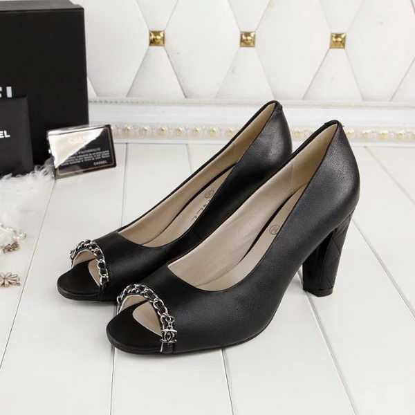 Chanel Sheepskin Leather Pump CH1778 Black