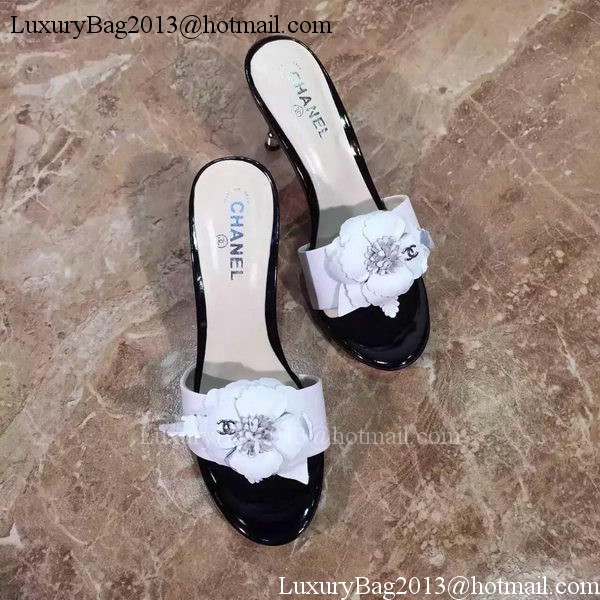 Chanel Slipper Leatehr CH1794 White