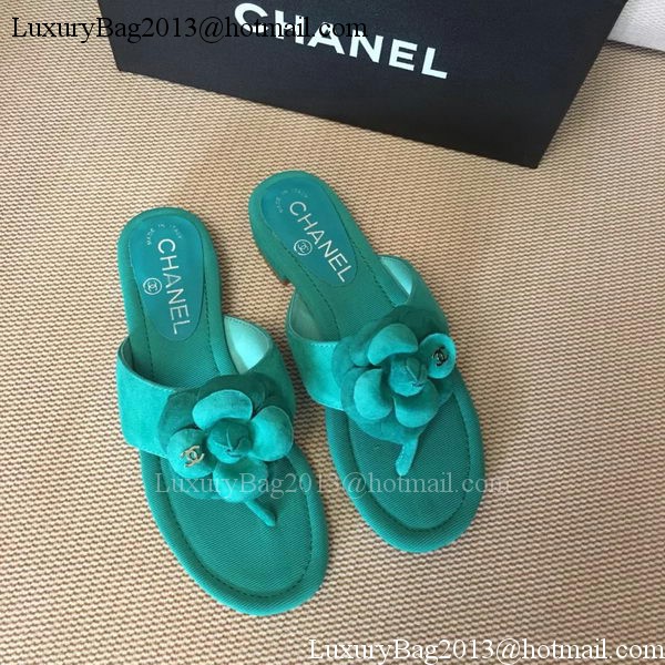 Chanel Thong Sandal CH1720 Green