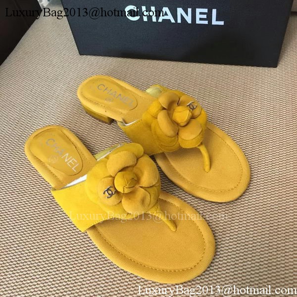 Chanel Thong Sandal CH1720 Yellow