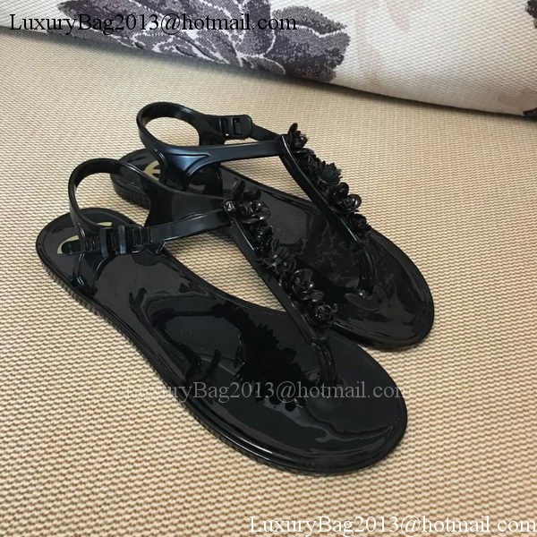 Chanel Thong Sandal CH1723 Black