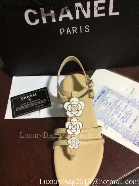 Chanel Thong Sandal CH1743 Apricot