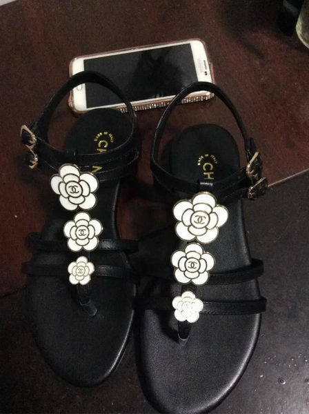 Chanel Thong Sandal CH1743 Black