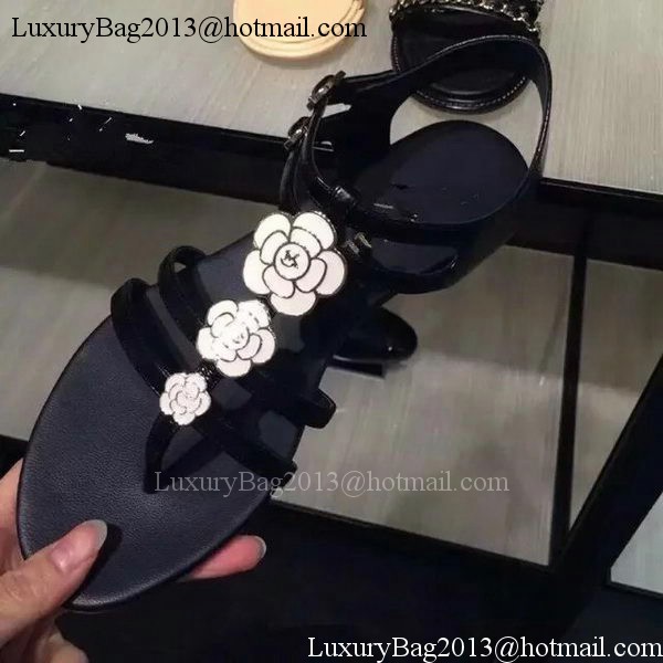 Chanel Thong Sandal CH1743 Black