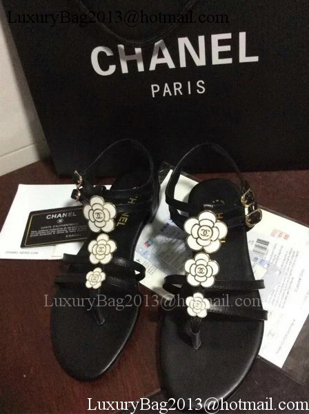 Chanel Thong Sandal CH1743 Black