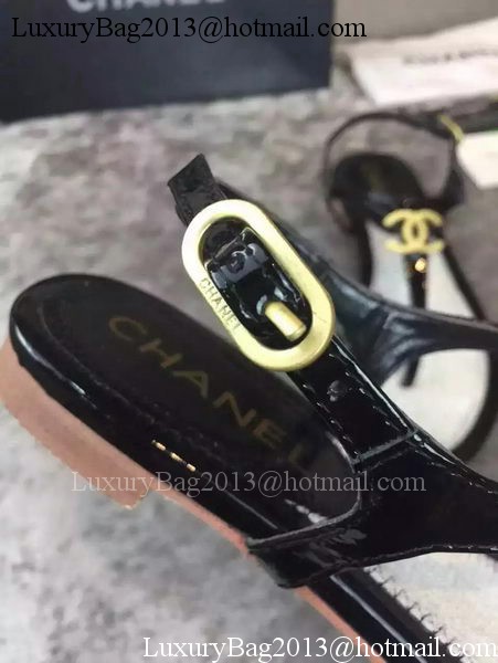 Chanel Thong Sandal CH1765 Black