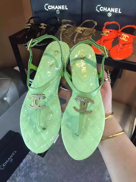 Chanel Thong Sandal CH1766 Green