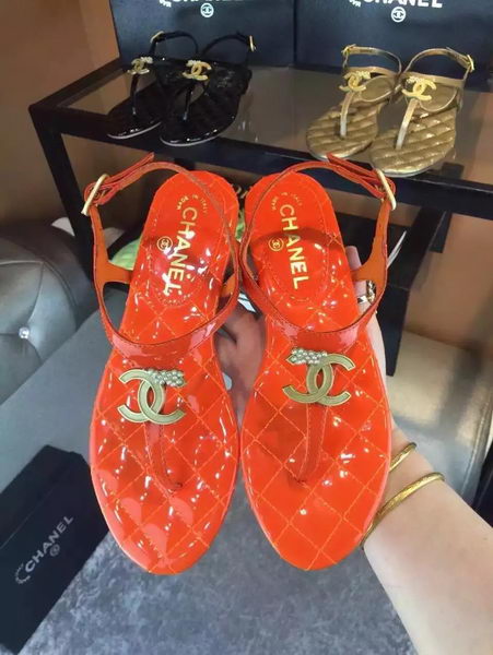 Chanel Thong Sandal CH1766 Orange
