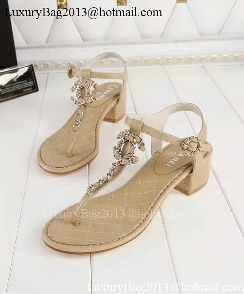 Chanel Thong Sandal CH1775 Apricot