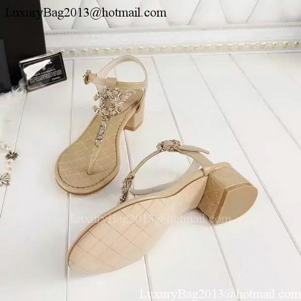 Chanel Thong Sandal CH1775 Apricot