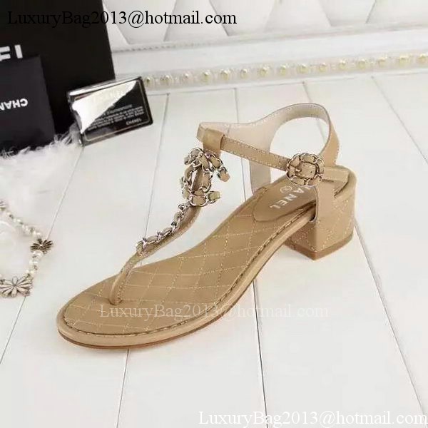 Chanel Thong Sandal CH1775 Apricot