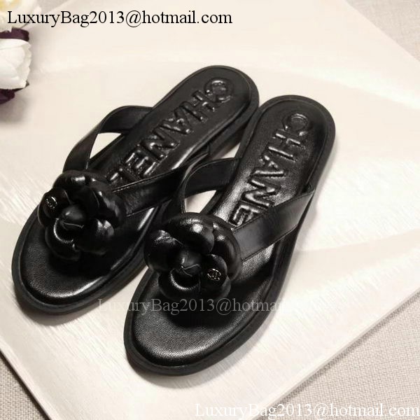 Chanel Thong Sandal CH1780 Black